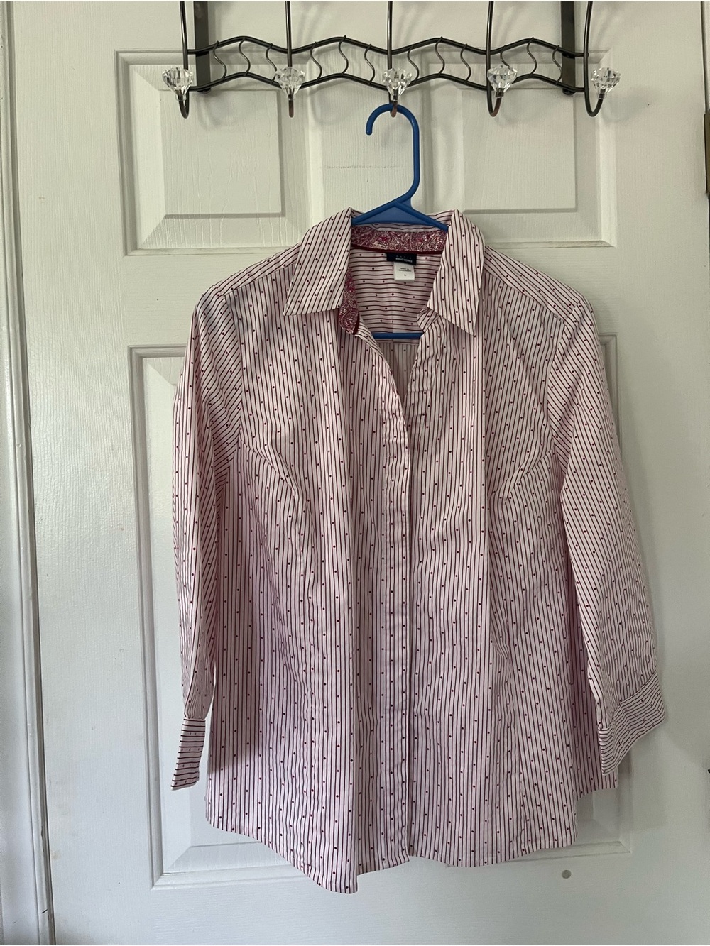 Pink, purple and red blouse